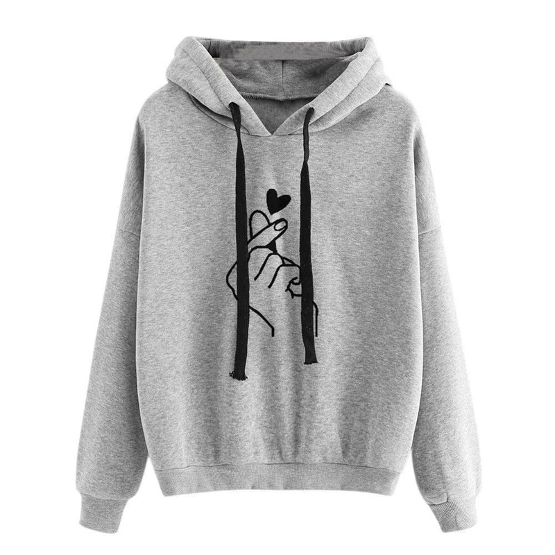 2018 AliExpress Amazon Hot Sale Explosive Loose Casual Printing Refill Hooded Women's Sweater Multicolor Spot