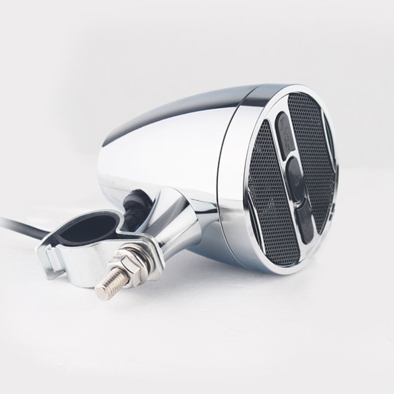 12V motorcycle MP3 bluetooth audio full metal handlebar audio electric car waterproof speaker card radio speaker