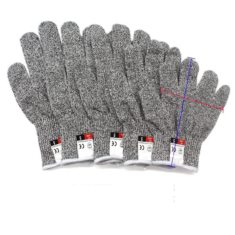 Spot HPPE 5 cut-proof gloves Food grade kitchen garden gardening gloves slaughter fishing gloves