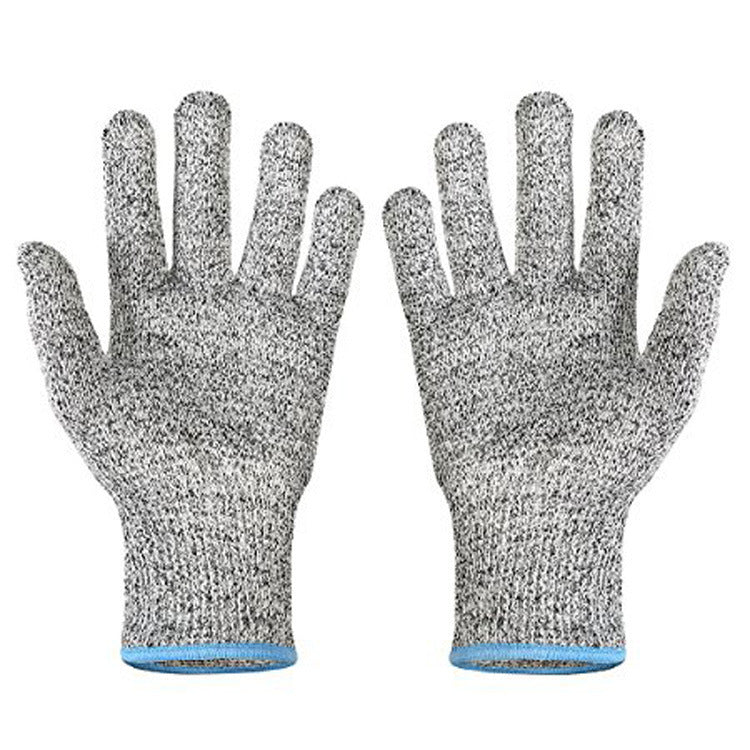 Spot HPPE 5 cut-proof gloves Food grade kitchen garden gardening gloves slaughter fishing gloves