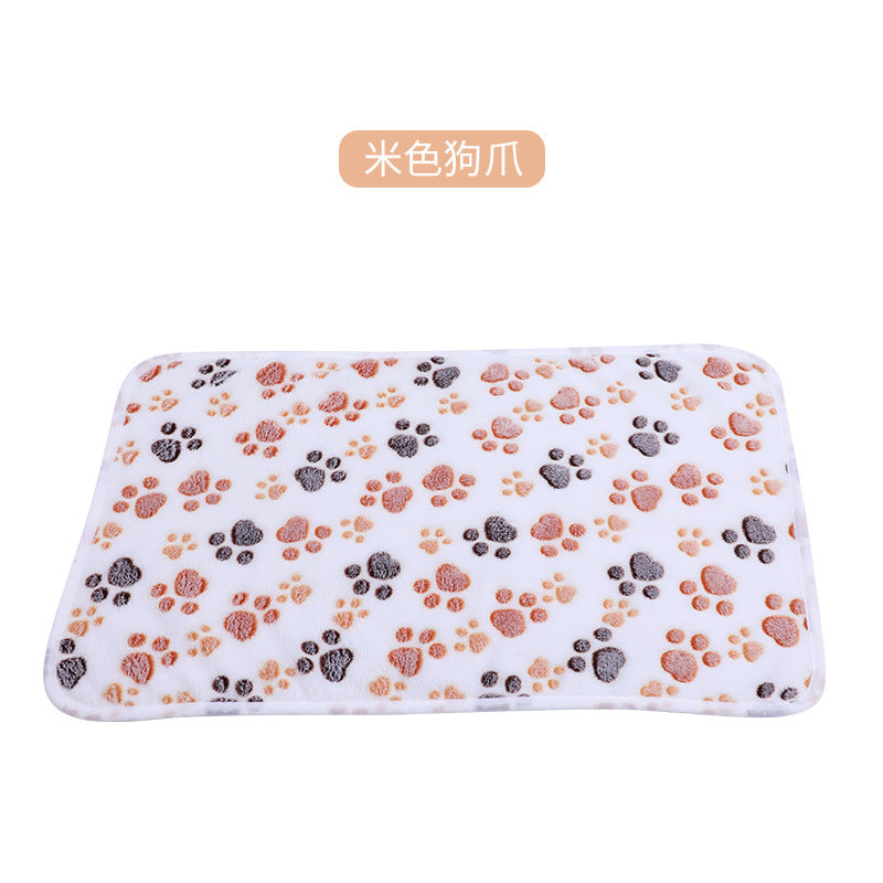 Wholesale pet blanket four seasons universal blanket warm flannel paw print blanket cat dog blanket dog seat cushion
