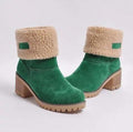 Factory direct 2019 winter new large size Europe and winter warm snow boots round head in the tube casual shoes