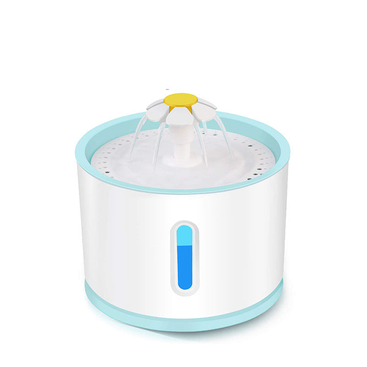pet automatic water dispenser cat small flower drinking basin dog water dispenser usb version