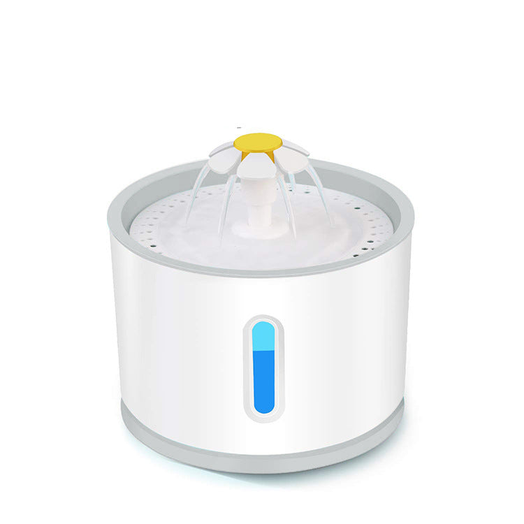 pet automatic water dispenser cat small flower drinking basin dog water dispenser usb version