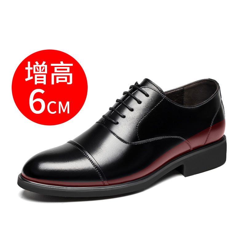 New men's height-increasing shoes for all seasons, business formal leather men's leather shoes, British casual wedding shoes for men