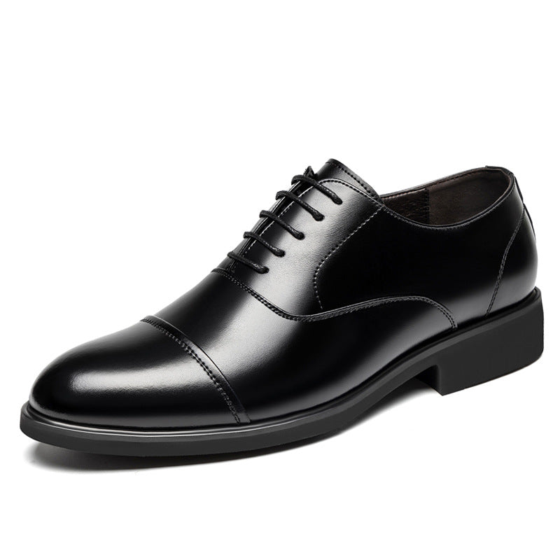New men's height-increasing shoes for all seasons, business formal leather men's leather shoes, British casual wedding shoes for men