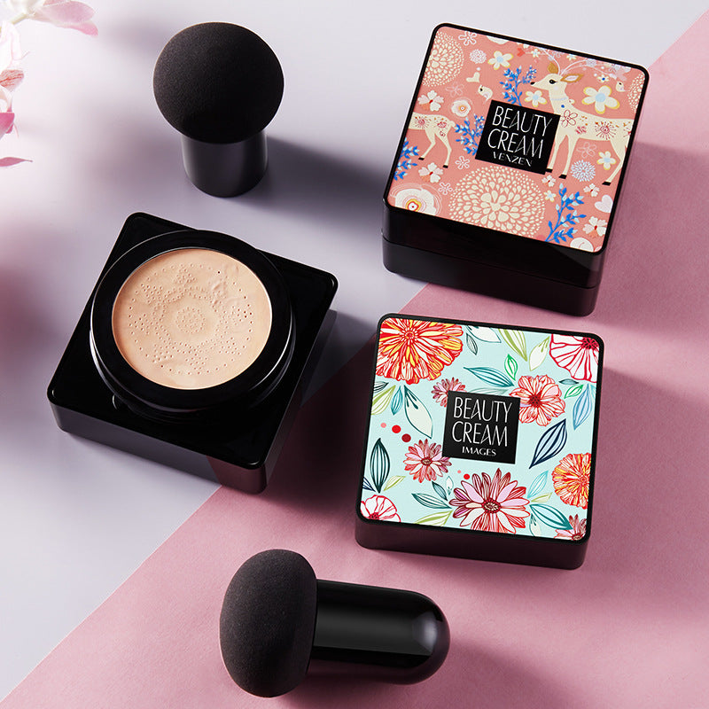 Image beauty mushroom air cushion moisturizing light breathable concealer beauty cream isolation small mushroom head air cushion bb cream wholesale
