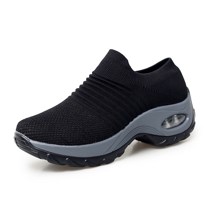 1839 autumn women's shoes sports shoes women's travel hiking shoes leisure heightening air cushion outdoor shoes rocking shoes