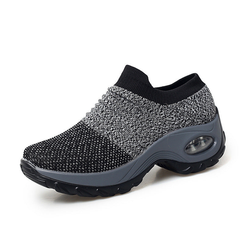 1839 autumn women's shoes sports shoes women's travel hiking shoes leisure heightening air cushion outdoor shoes rocking shoes