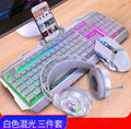 Silver Eagle V2 Eating Chicken Game Keyboard Mouse Headset Three-piece Set Real Manipulator Sense Keyboard and Mouse Set One Generation
