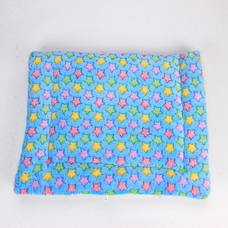 Padded pet cat and dog mat blanket for dogs