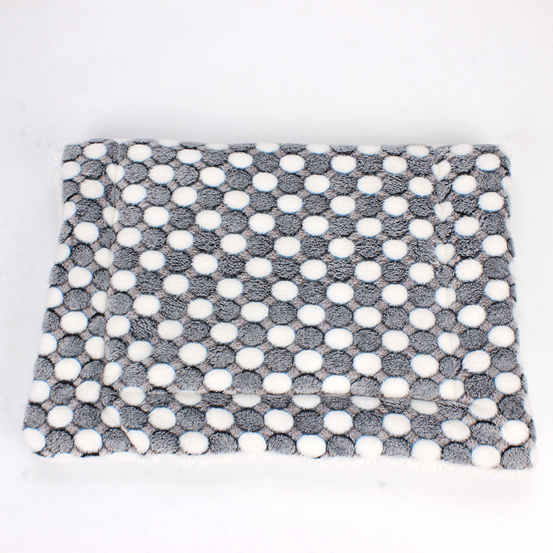Padded pet cat and dog mat blanket for dogs