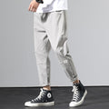 2020 Spring Military Green Casual Pants Men's Korean Style Trendy Loose Straight Sports Pants Men's Men's Nine-Point Pants Men's
