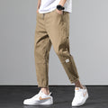 2020 Spring Military Green Casual Pants Men's Korean Style Trendy Loose Straight Sports Pants Men's Men's Nine-Point Pants Men's