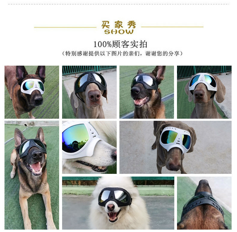 New pet mask glasses waterproof and snow-proof soft frame goggles dog supplies sunglasses sunglasses manufacturers