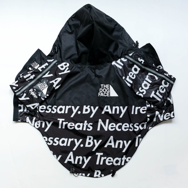 American flag tide brand windproof and rainproof cotton jacket for dogs in the north, raincoat for large dogs, pet jackets for dogs
