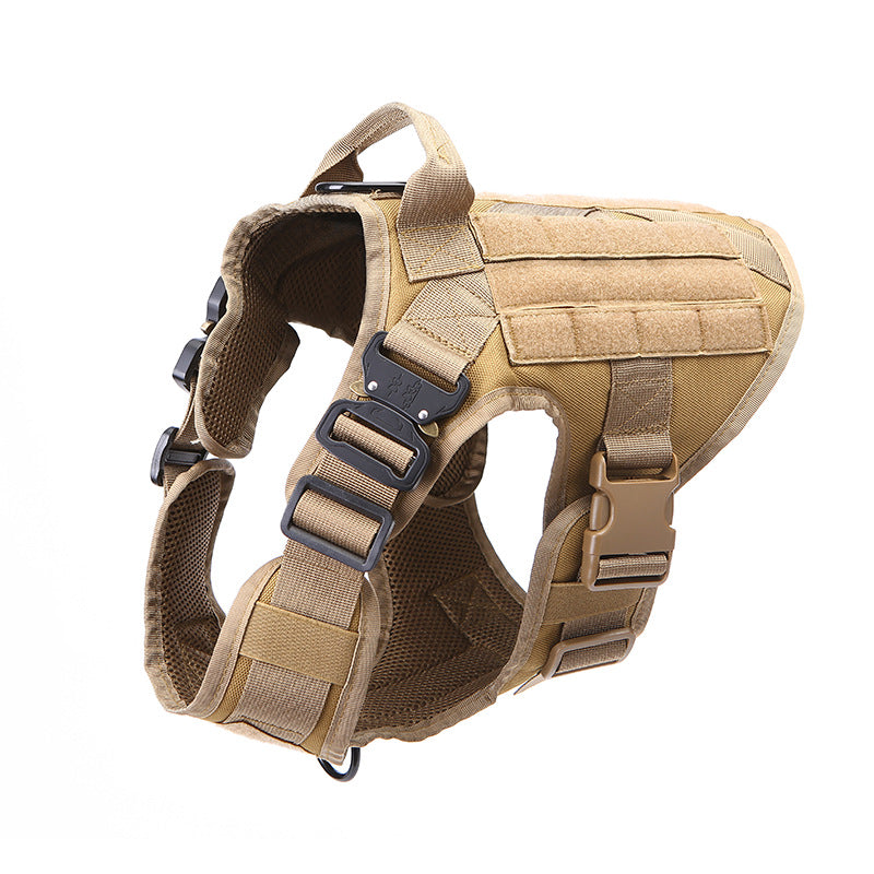 Dog Tactical Backpack Tactical Dog Clothes Work Dog Portable Vest Pet Dog Breast Strap