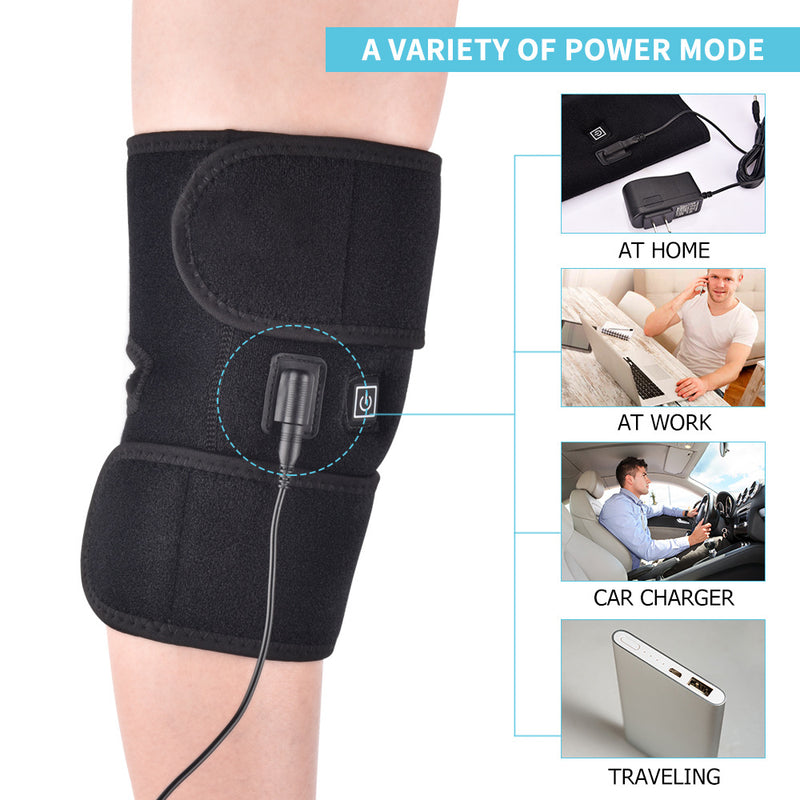 Source manufacturer electric heating old cold leg warming knee pads middle-aged and elderly knee joint warming protective equipment health massage