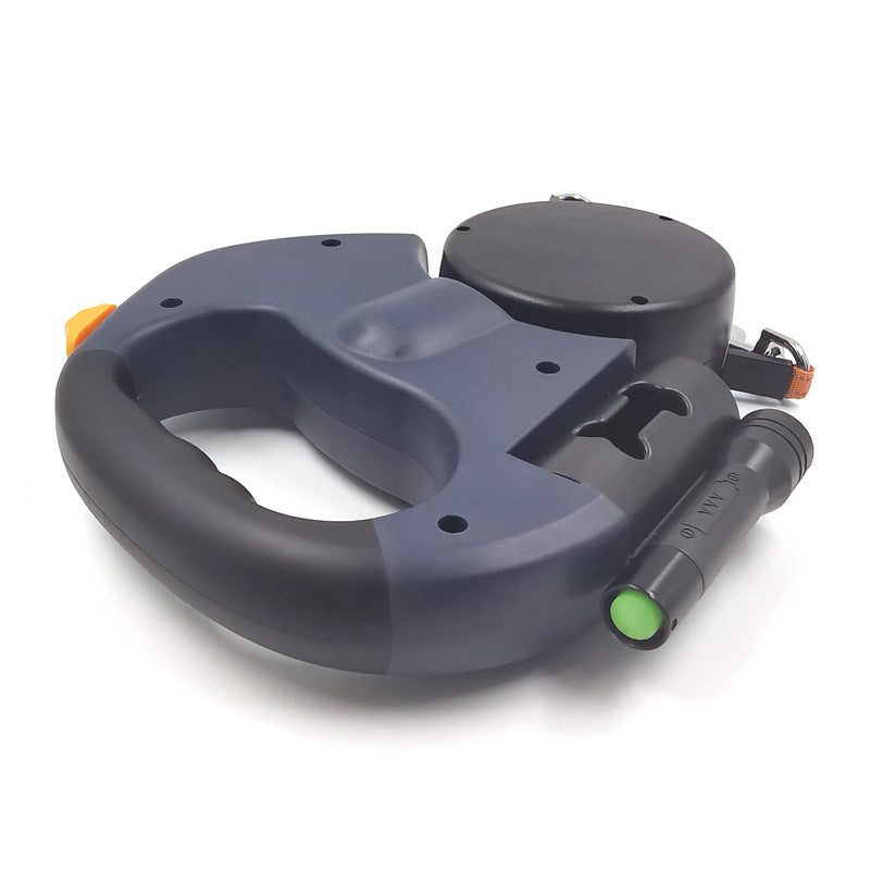 Automatic retractable leash with LED flashlight, one drag, two double heads, dog leash, dog chain, pet supplies manufacturer