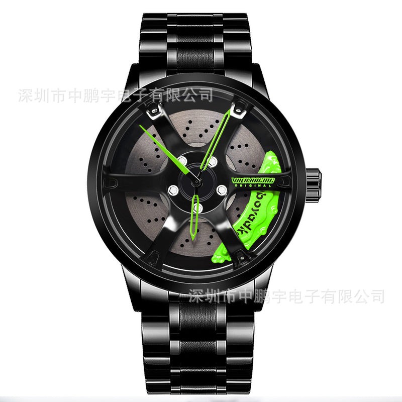 Watch wholesale manufacturers cross-border hot style quartz watch wheel watch waterproof men's watch car creative watches