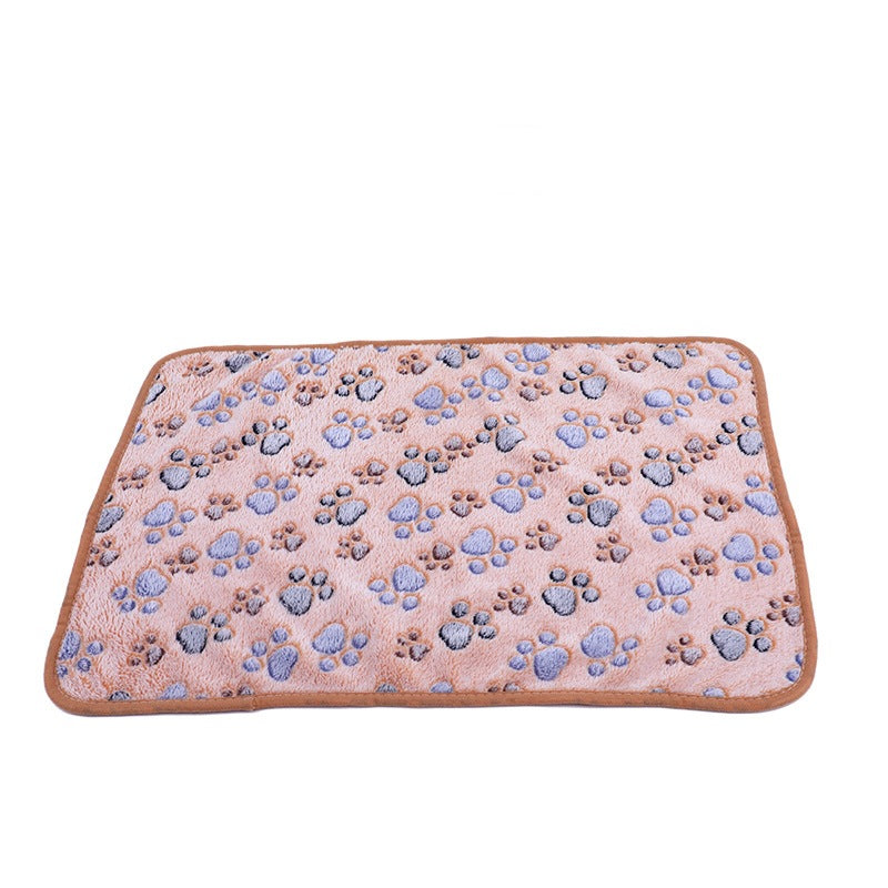 Wholesale pet blanket four seasons universal blanket warm flannel paw print blanket cat dog blanket dog seat cushion