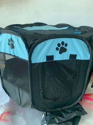 New cat litter kennel pet tent breathable foldable and washable octagonal fence Oxford cloth anti-scratch delivery room available