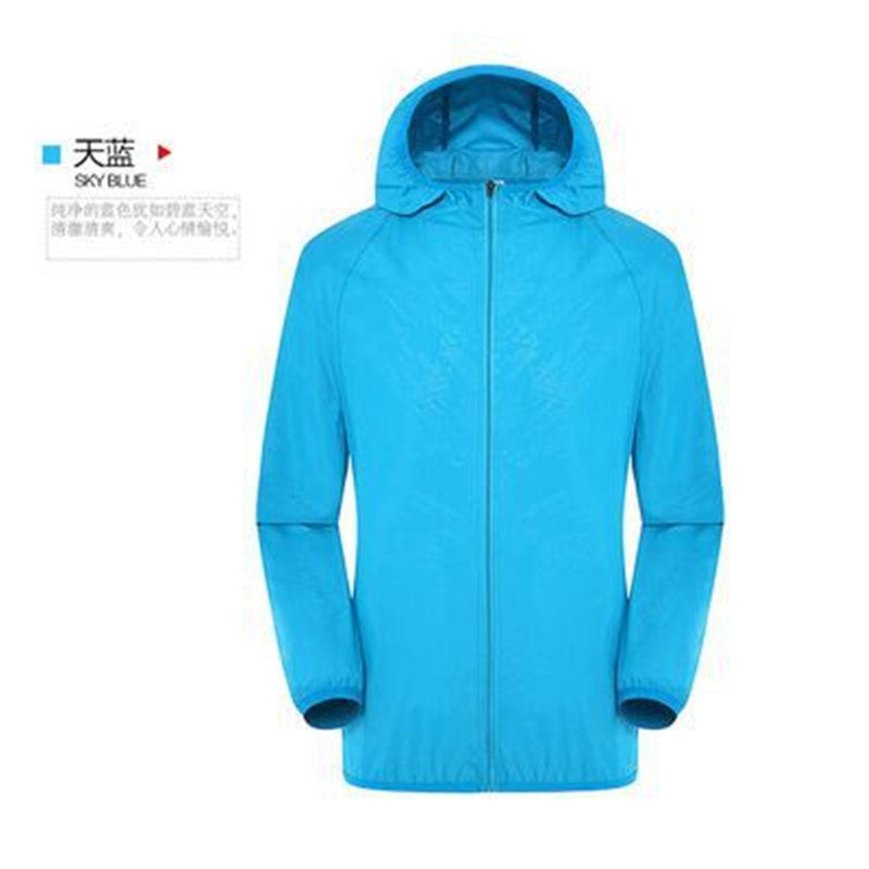 Source goods summer new outdoor men and women with the same skin clothes thin coat hooded sun protection clothing custom wholesale