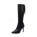 Slender legs are thin and sexy pointed high boots 2020 autumn and winter new stiletto high-heeled boots women's net red elastic boots