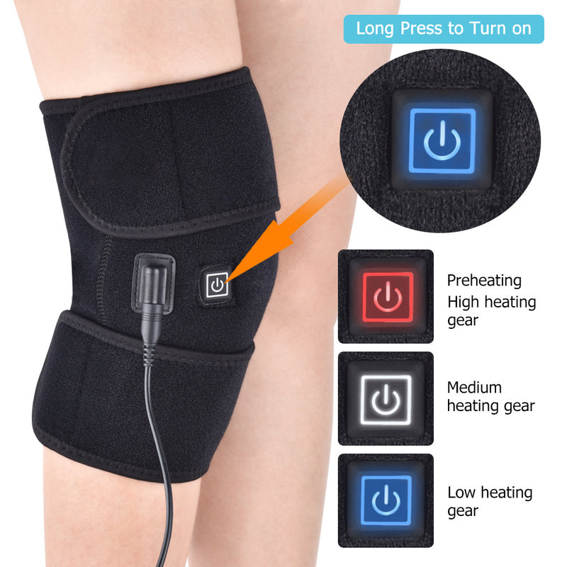 Source manufacturer electric heating old cold leg warming knee pads middle-aged and elderly knee joint warming protective equipment health massage