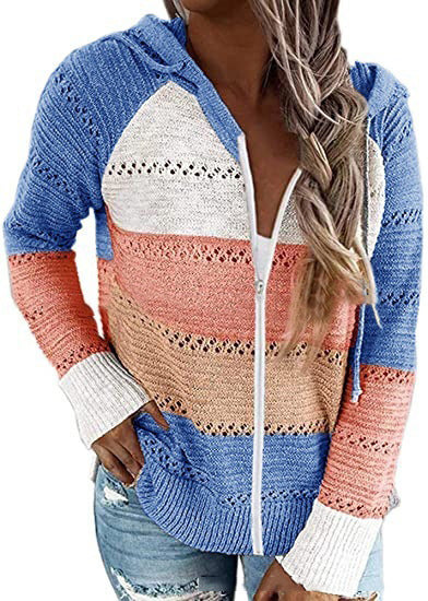 2020 cross-border foreign trade original order wish Amazon ebay autumn and winter new zipper hooded long-sleeved sweater