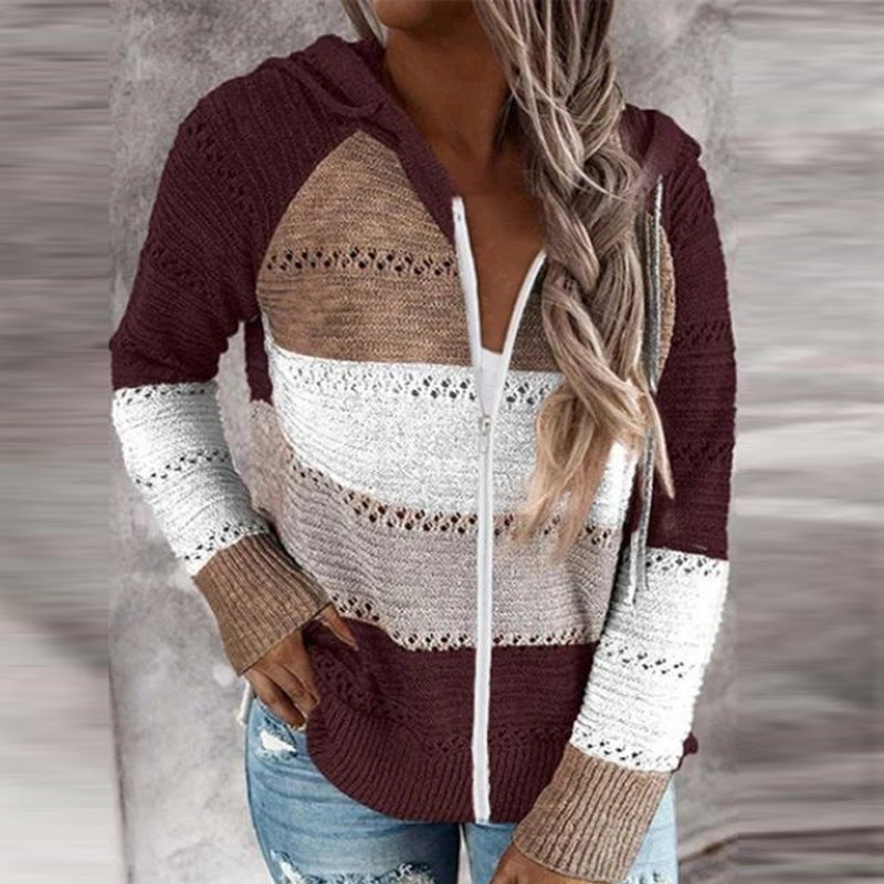 2020 cross-border foreign trade original order wish Amazon ebay autumn and winter new zipper hooded long-sleeved sweater