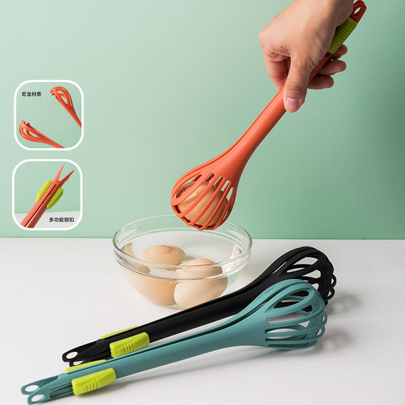 Cross-border multi-purpose nylon egg beater dual-purpose food clip hand mixer creative baking kitchen gadgets