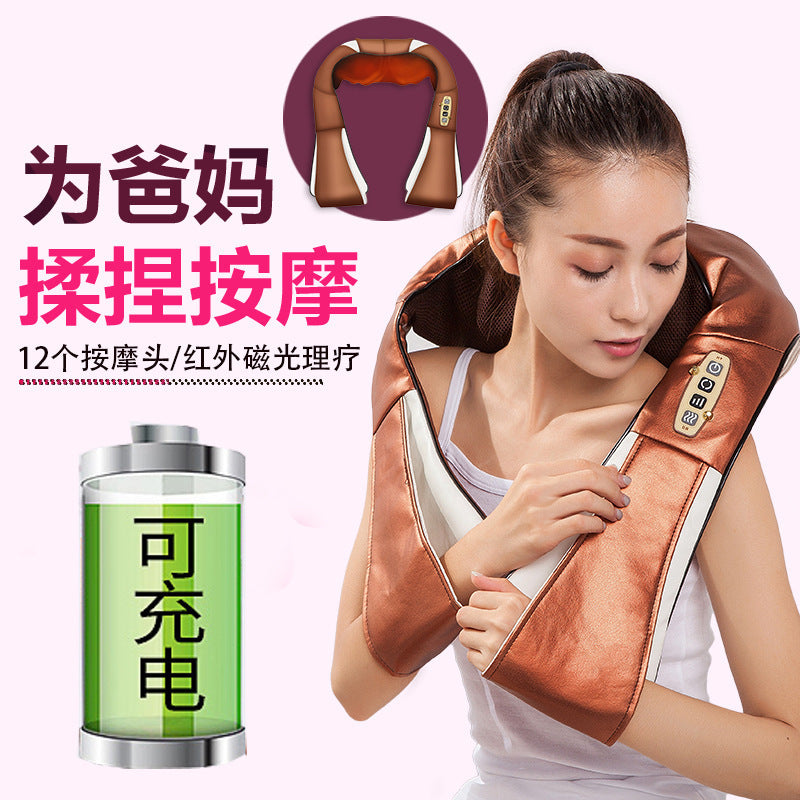 Cervical spine massager rechargeable kneading massage shawl car massager cervical spine massager manufacturers wholesale