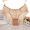 Cross-border foreign trade lace seamless sexy underwear women's waist transparent lace cotton jacket women's briefs