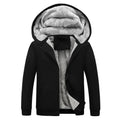 Autumn and winter men's light version solid color hooded plus velvet thickened cardigan jacket youth 2023 new warm tops