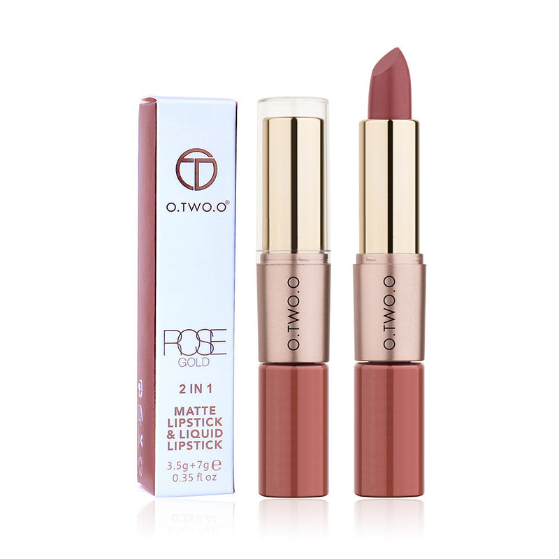 O.TWO.O Double Matte Matte Lip Gloss Lipstick 2 in 1 N9107