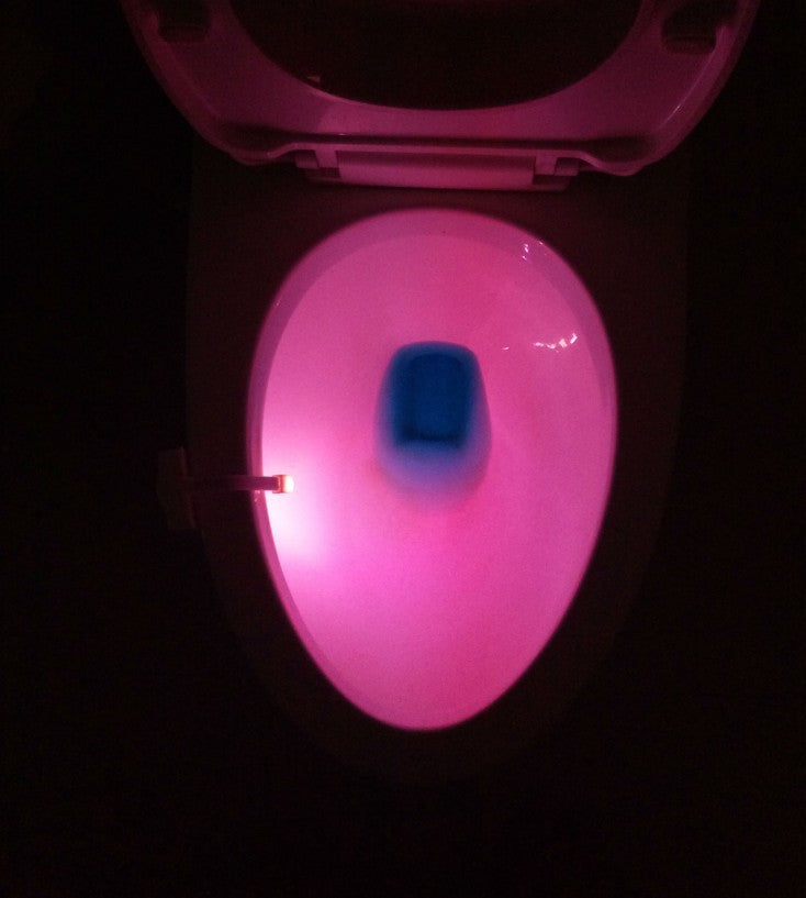 8 color new toilet induction lamp hanging human toilet induction toilet light Creative hot LED night light