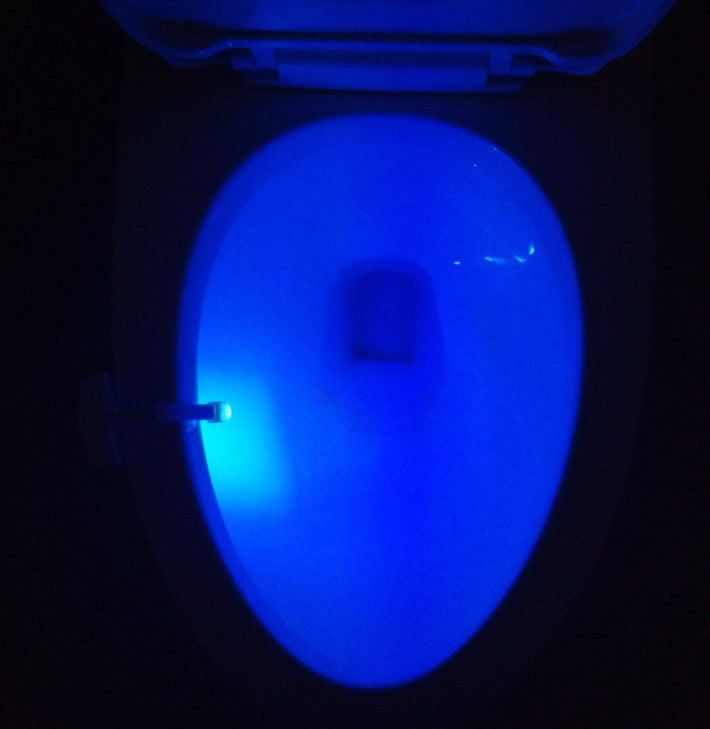 8 color new toilet induction lamp hanging human toilet induction toilet light Creative hot LED night light