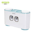 ECOCO Wall-mount Toothbrush Holder Auto Squeezing Toothpaste Dispenser Toothbrush Toothpaste Cup Storage Bathroom Accessories