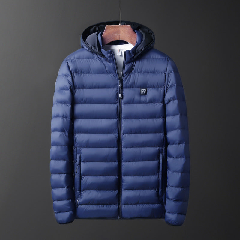 New USB Electric Heated Winter Coat Jacket Waterproof Comfor Washable Heating Vest Thermal Warmer Men Coat For Camping Hiking