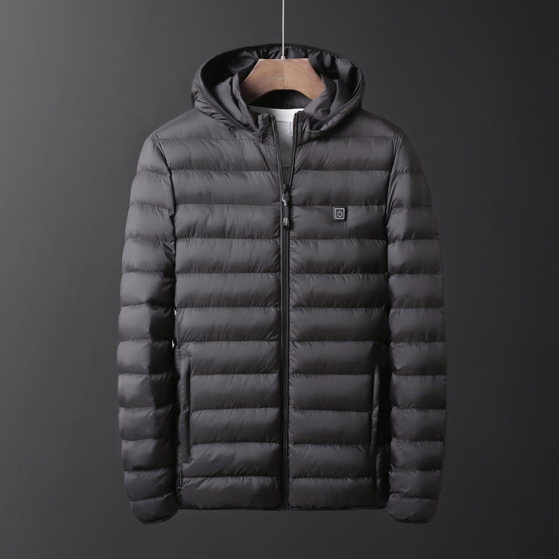 New USB Electric Heated Winter Coat Jacket Waterproof Comfor Washable Heating Vest Thermal Warmer Men Coat For Camping Hiking