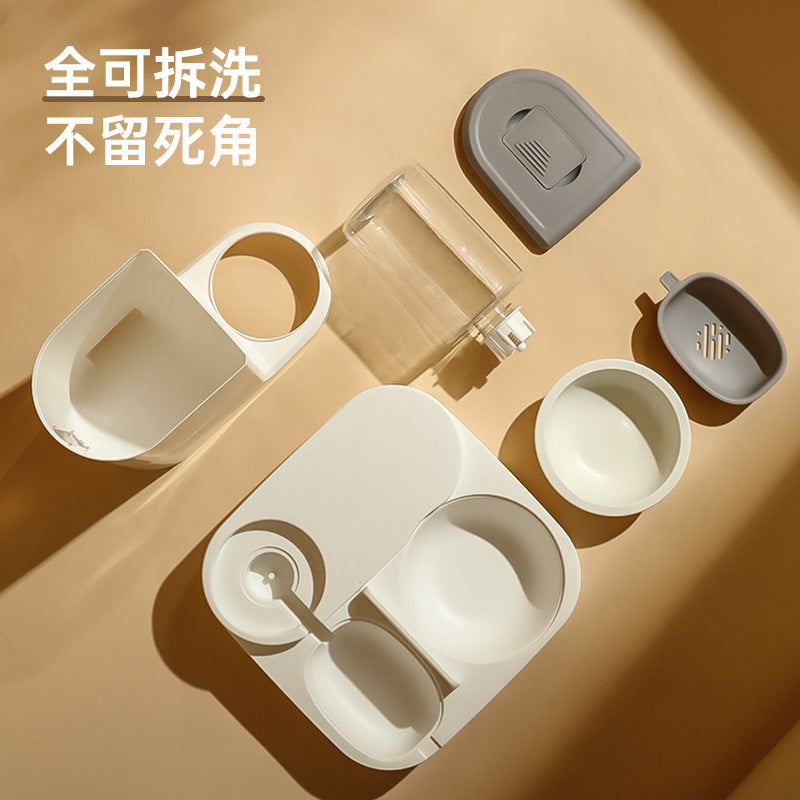 Pet water dispenser large-capacity dry and wet separation automatic water feeder water food feeder cat dog water dispenser
