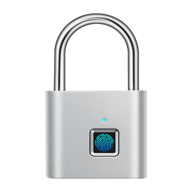Fingerprint lock padlock small home waterproof password cabinet lock student dormitory large rainproof door anti-theft door lock