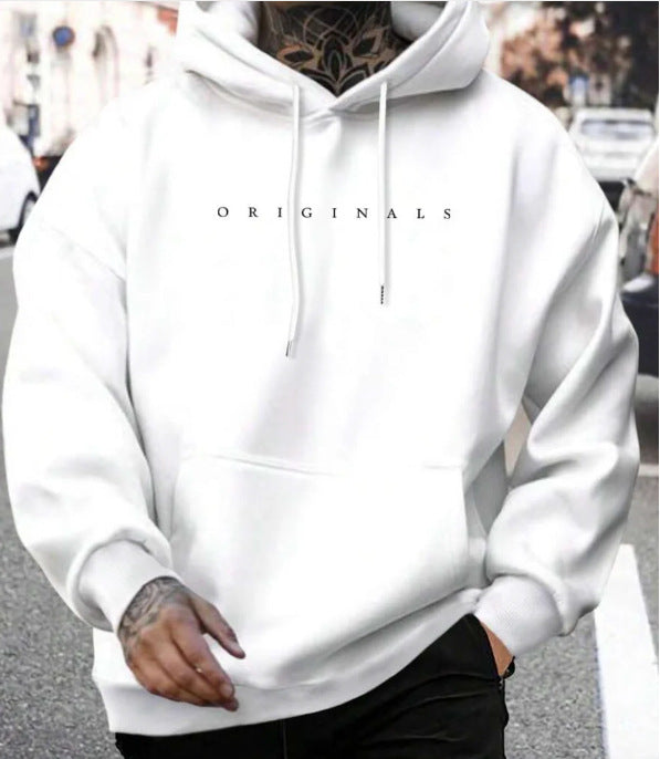 European and American all-match Christmas theme sweatshirt with full print floral Christmas elements and letter hooded sweatshirt with casual style