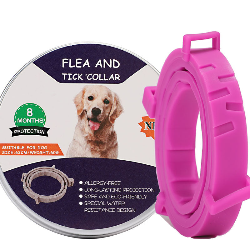 Cross-border pet cat and dog repellent collar flea repellent mosquito repellent dog collar flea repellent necklace waterproof strip factory direct sales