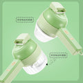 New Gatling hand-held vegetable cutter wireless electric cooking machine slicer portable kitchen pull garlic garlic artifact