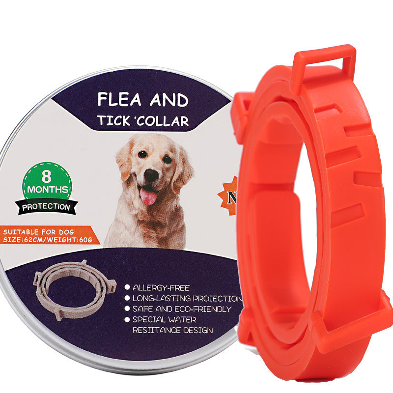 Cross-border pet cat and dog repellent collar flea repellent mosquito repellent dog collar flea repellent necklace waterproof strip factory direct sales