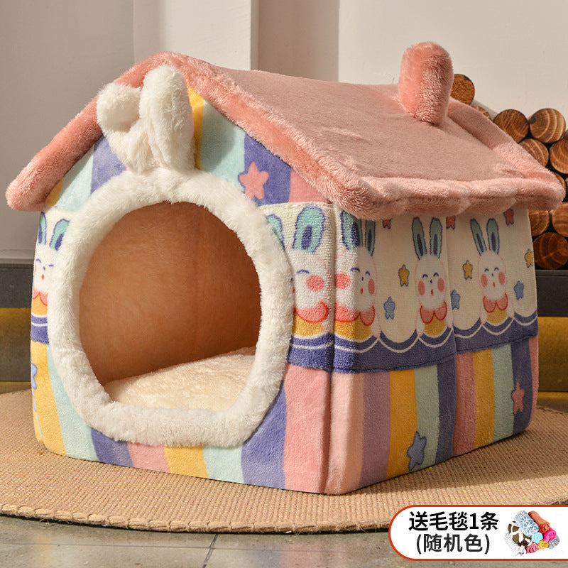 Manufacturer wholesale cat nest, cat villa, kennel house, universal for all seasons, internet celebrity closed cat house, pet supplies