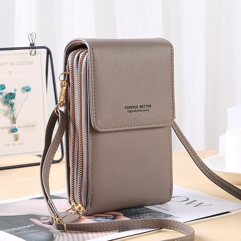 2022 new mobile phone bag fashion bag female Korean version messenger shoulder bag multifunctional mini girl daily bag