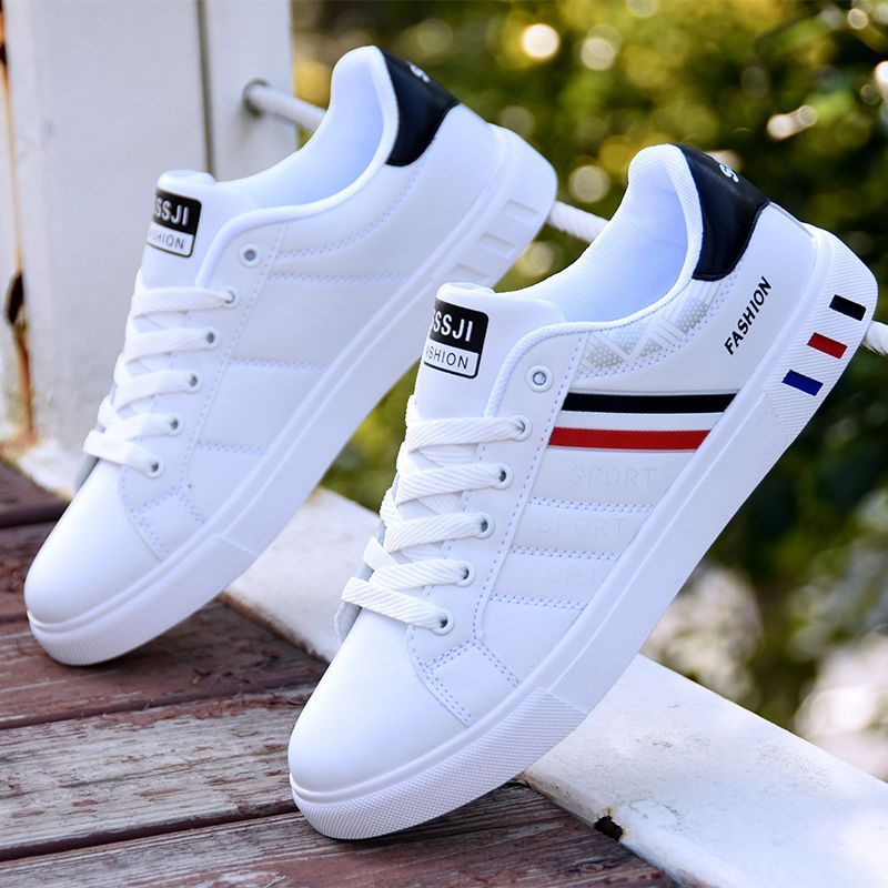 Men's shoes Korean style trendy men's shoes white versatile sports men's casual trendy shoes student white shoes flat shoes
